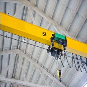 China Lifting machine electric ５ ton single beam overhead crane on sale