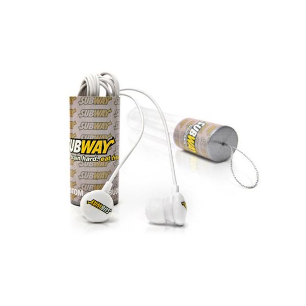 Colorful Custom Logo Earbuds , 10MW Power Input Promotional Bluetooth Earbuds