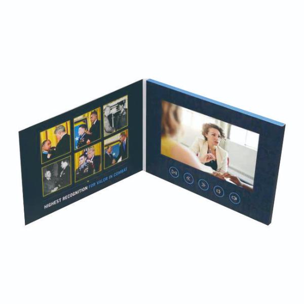 Quality High Resolution Lcd Screen Video Brochure 7 Inch With Custom Branding for sale