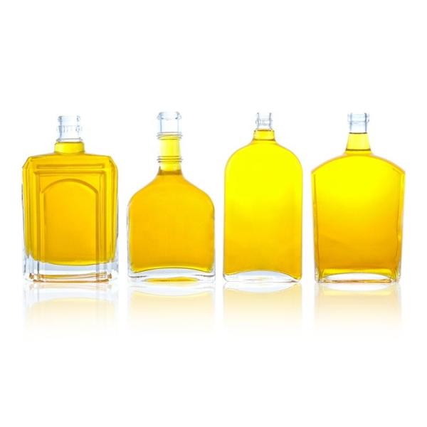 Quality Customized 375ml 500ml 700ml750ml Super Flint Glass Bottle for Gin Vodka Tequila Rum for sale