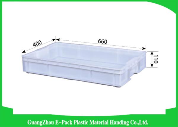 Reusable Large Plastic Storage Containers , Standard Stackable Plastic Storage