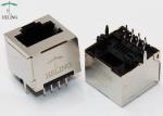 THT / DIP Mounting Vertical RJ45 Jack , RJ45 Ethernet Adapter Tab Up Latch