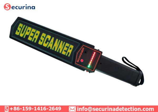 Quality 9V Battery Hand Held Detectors , Magnetic Metal Detector With Light Vibration Sound Alarm for sale