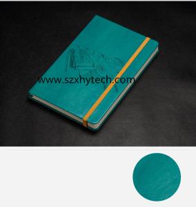 leather embossed Logo hardcover notebook