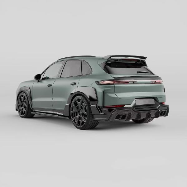 2018 - 2024 Porsche Cayenne Body Kit TH Style Diffuser Spoiler Hood Car Wheel Arch