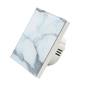 Buy cheap Glomarket Zigbee Wall Smart Switch 1Gang With Neutral Touch Google assistant Glass Panel Light Wireless For Home product
