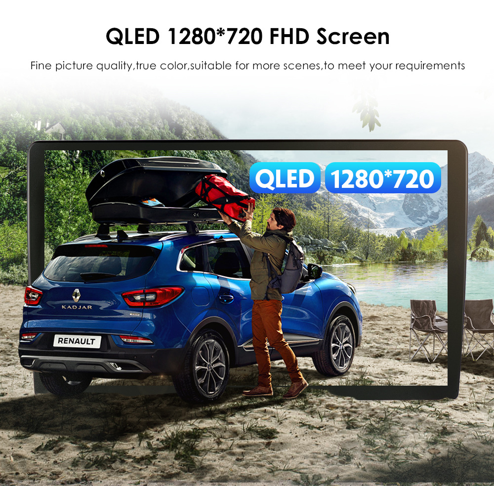 9" IPS/QLED Screen Car Video Android Radio with GPS Navigation BT Music Video YouTube Pho