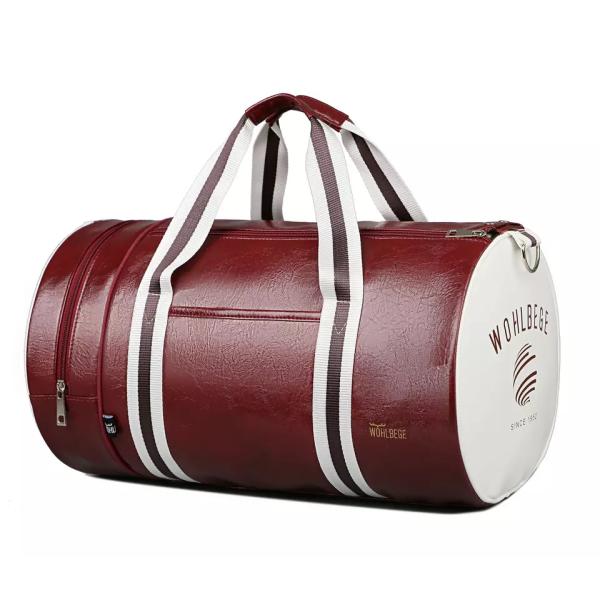 Casual PU Leather Waterproof Camping Bag Unisex Foldable For Travel