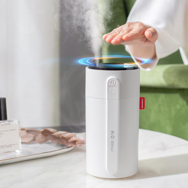 Quality 2000mah 800ml Portable Rechargeable Humidifier LED Light Sensing Mini Usb for sale