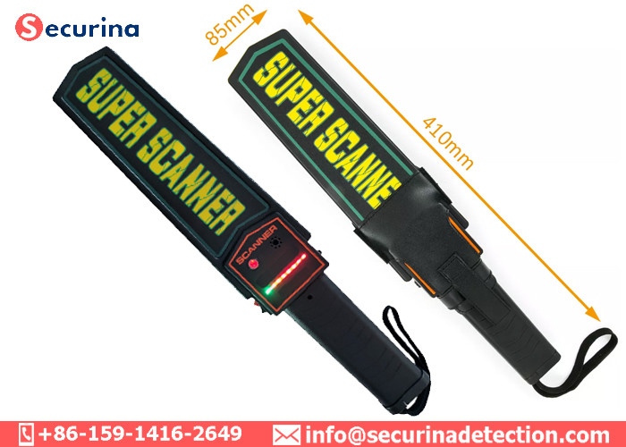 Intelligent Handheld Metal Detector Wand Rechargeable Battery For Security Checking