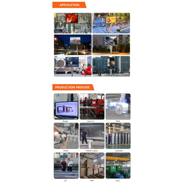 Easy installation steel P6 outdoor waterproof advertising boards highway electronic digital