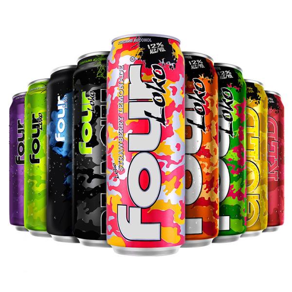 Quality Four Loko 695ml Cocktail Drinks Packaging Empty Aluminum Cans 24oz for sale