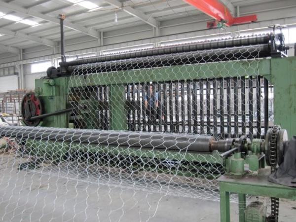 Quality 80x100mm Gabion Mesh Weaving Machine / Galvanized Gabion Box Making Machine for sale