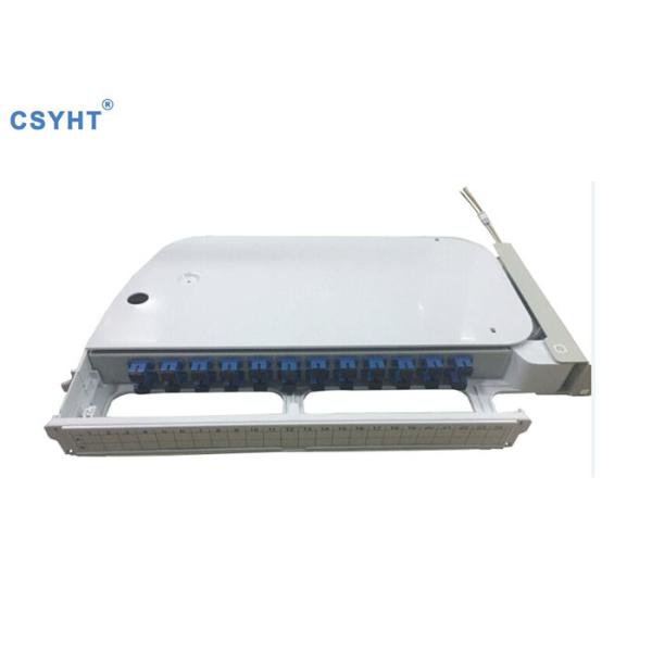 Fiber Optic FTTB FTTX Abs 19" 1U Sliding Patch Panel