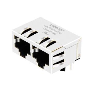 Buy cheap LPJF26404CNL 10/100 Base-T 1x2 Port RJ45 Jacks Magnetics Tab Down Without LED product