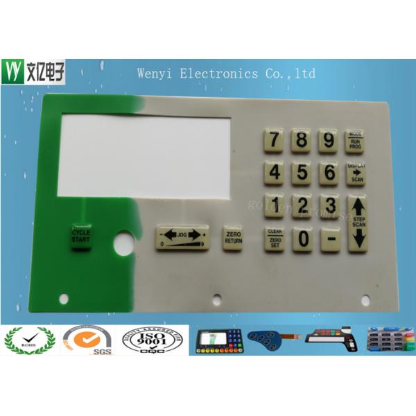 45 Degree Silicone Rubber Keypad , Tactile Keypad Epoxy Treatment Good Touch Feeling