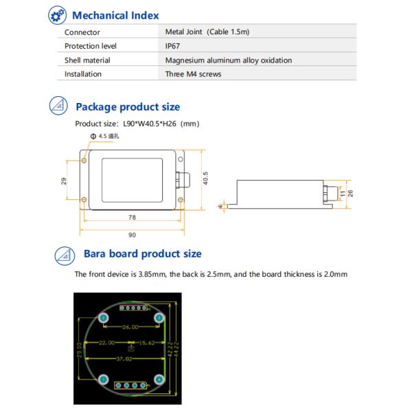 BWM417 Cost-Effective Modbus Single Axis Inclinometer Tiltmeter RS232/RS485/TTL Optional