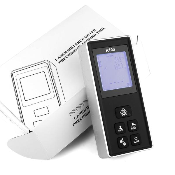 Quality High Precision 100m Laser Measure Tape , Digital Measuring Device Metal Material ODM for sale