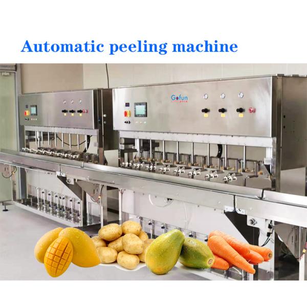 Quality 2.8kw Intelligent Papaya Peeling Machine For Fruits And Vegetables Processing Lines Adjustable Peeling Thickness for sale