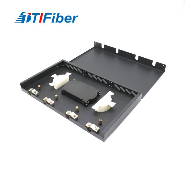 Quality FTTH 12 - 24 Core Fixed Type Rack Mount Fiber Optic Patch Panel for sale