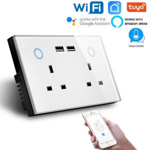 Buy cheap 802.11bgn Smart Plug Socket SmartLife Wifi Smart Touch Switch product