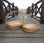 wicker picnic basket round shape square shape with handle customize dimension