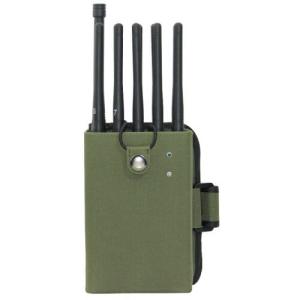Handheld 8 Bands Cellular Signal Jammer UHF VHF Lojack Blocker 3-5M Range