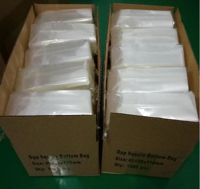 Transparent bopp/opp square block bottom bags with side gusset,Bopp Block Square Bottom Bag,Clear Square Bottom Bags,Can