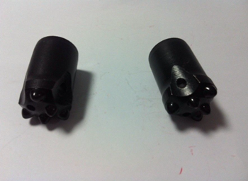 Carbon Steel Small Rock Drill Bits 11 Degree Tapered Button Bit 7 Ballistic Buttons