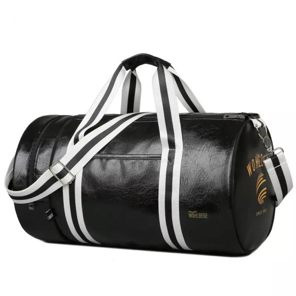 Casual PU Leather Waterproof Camping Bag Unisex Foldable For Travel