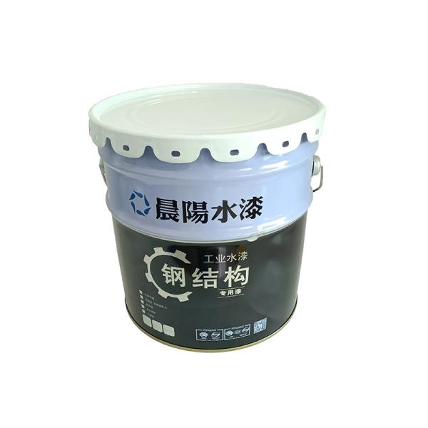 Stackable Customized Color Iron Lubricating Oil Bucket With Removable Lid