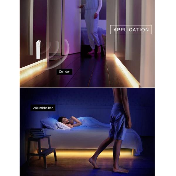 4100K Battery Motion Sensor LED Strip For Kitchen Under Cabinet