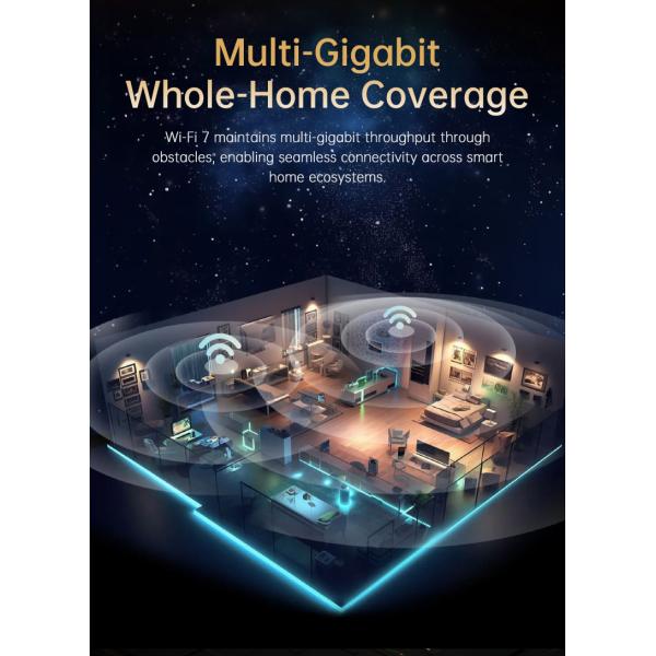 High Speed WIFI 7 Module Tri-band 2.4GHz/5.8/6GHz Based on Qcalcomm Chip QCC2072 1 5.8Gbps wifi modules