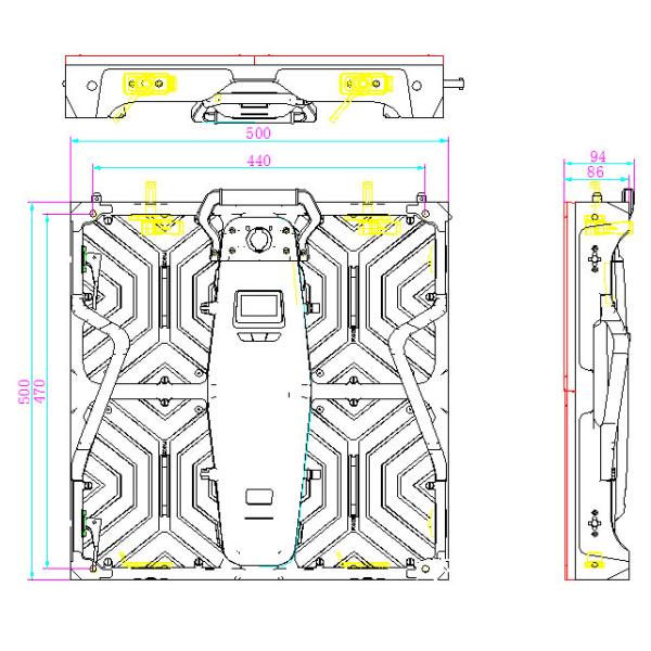 HD Light Weight P4.81mm Rental Led Display Indoor for Stage Music Concert