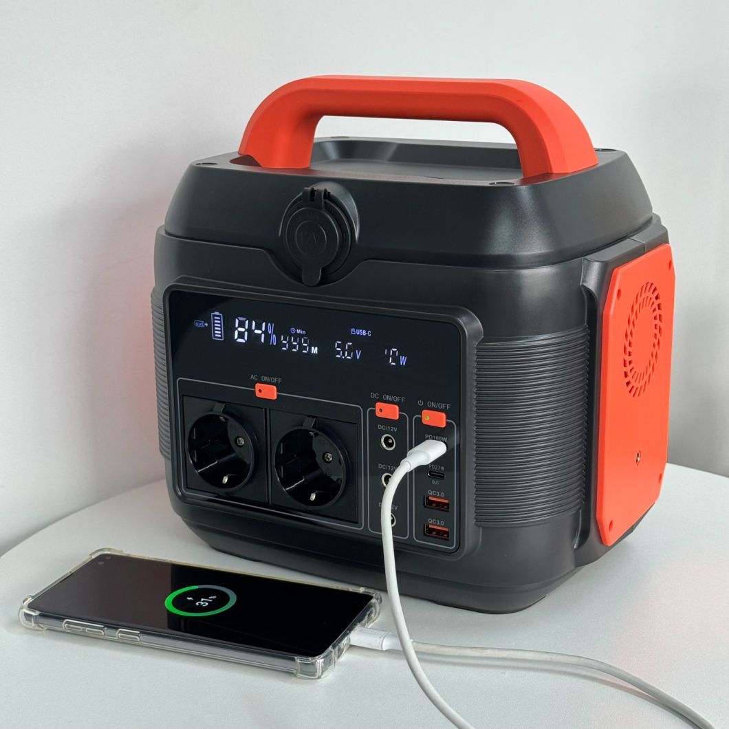 600W Outdoor Energy Storage Mobile Power 220V Fast Charge Portable Outdoor Generator Balcony Emergency RV Drone Power Station
