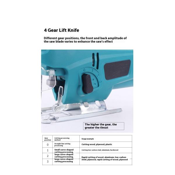 BobenMulti-function JigSaw Miter Cutting Machine Wood AluminumPlastic Panel Electric Reciprocating Saw Wood Cutting Saw Portable