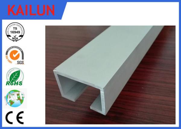 Quality Extruded Anodized Finish Aluminium C Channel for Curtain Track System OEM for sale