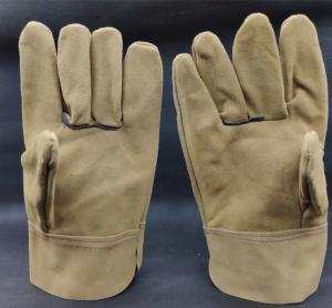 Buy cheap Short Thick Leather High Temperature Welder Gloves Full Leather Welding Welder Gloves Suede Leather Welding Gloves product