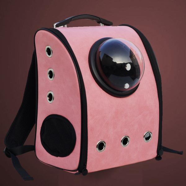 Mesh Space Shoulder Outdoor PU Carriers Dog Outdoor Bags