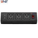 Clamp on conference table movable table power socket outlet