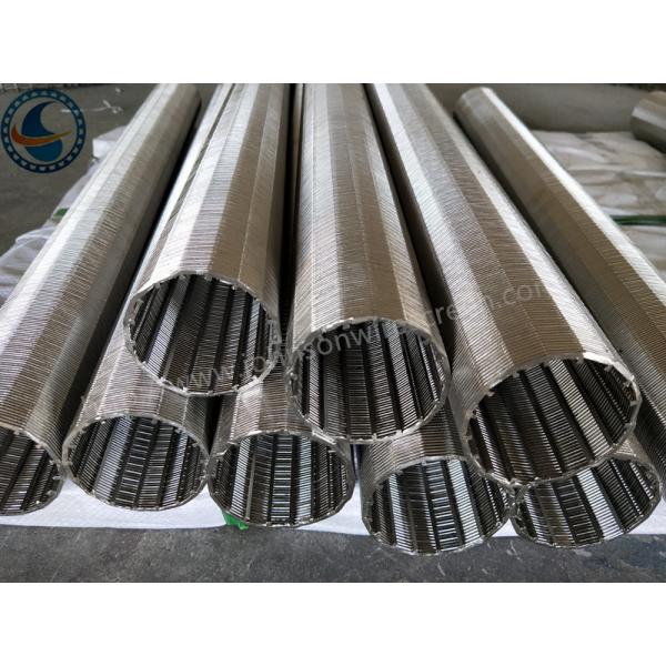 100 μm Rewind Industrial Wedge Wire Screen , From Inside To Outside Filter Type