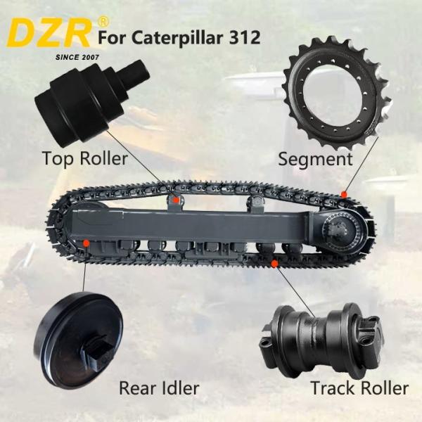 Quality Whole Undercarriage Set For CAT312 All Series Top Track Roller Idler Sprocket Segment For Undercarriage Spare Parts for sale