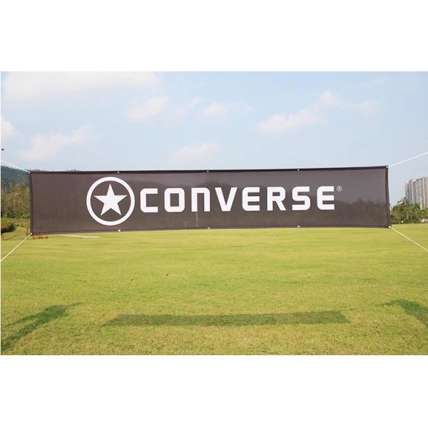 Advertising Fence Mesh Banners , Mesh Building Banners Hanging Heat Transfer Printing