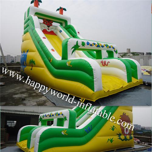 inflatable tiger slide , inflatable animal slide , inflatable dry slide