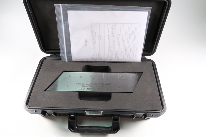 NDT AWS 14.4 60° Test Block Ultrasonic Calibration Block