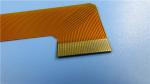 Single Sided Flex PCB Strips Built on 1oz Polyimide with PI Stiffener and Gold