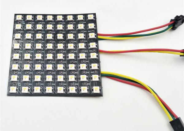 Quality 8*8 Pixels Flexible SK6812 Matrix 5050 RGBW LED Pixel Panel for sale