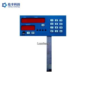 China Metal Dome Flat Membrane Keyboard , Tactile Keypad Membrane Switches Keyboard on sale