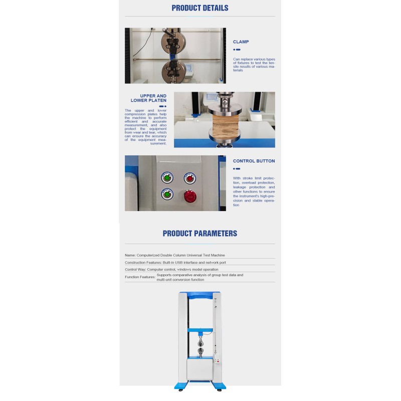 Electronic Computer Universal Tensile Testing Machine Price Strength Test 1000KN