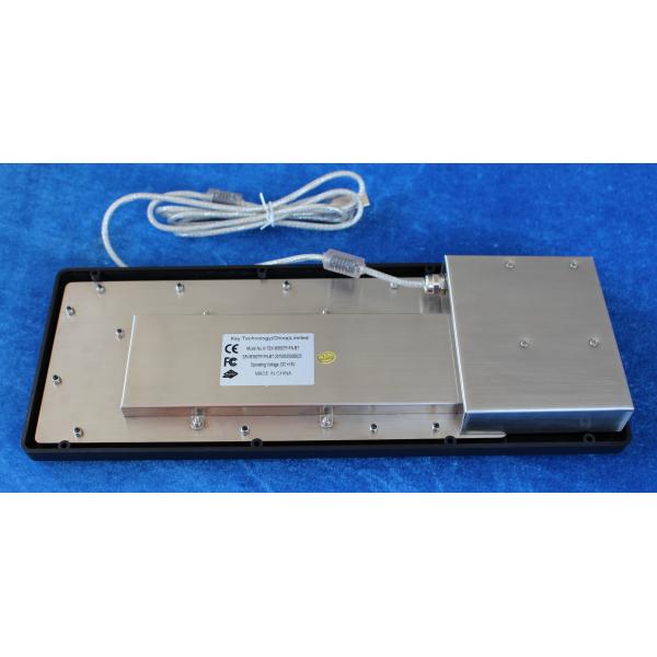 Black Marine Keyboard Water Resistance Industrial Keyboard With Touchpad